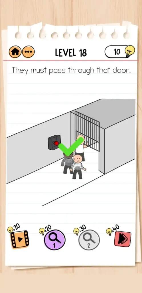 brain test 2 prison escape level 14