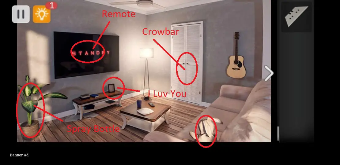 Spotlight X Room Escape Level 1 Walkthrough