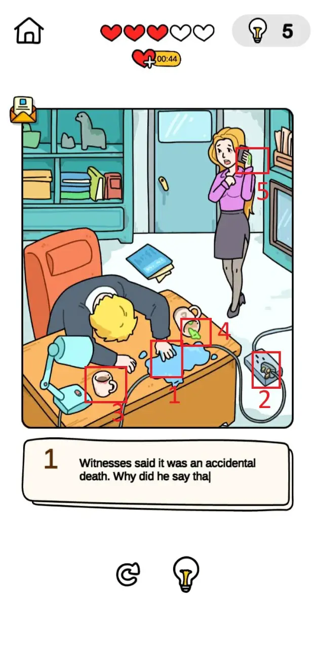 Brain Out Detective Level 10 Walkthrough