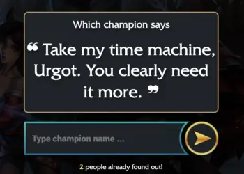 Take my time machine, Urgot. You clearly need it more